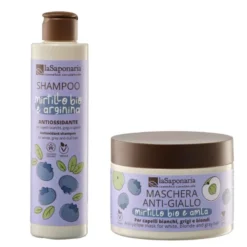 Kit anti-giallo per capelli bianchi, grigi o biondi