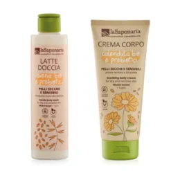 Kit corpo pelli sensibili - Latte doccia + crema corpo