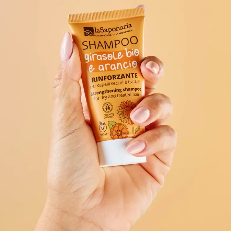 TRAVEL - Shampoo rinforzante - Girasole Bio e Arancio (30ml)
